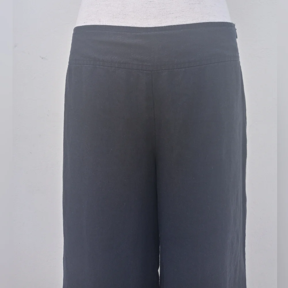 Eileen Fisher Organic Linen Wide leg Side‎ Zip